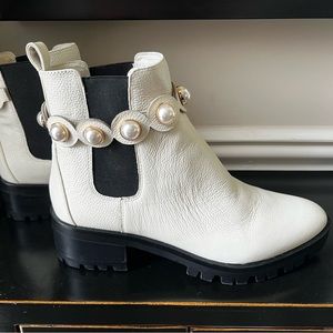 K.Lagerfeld Leather Boots- Size 10 BNWOT